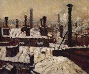 Gustave Caillebotte Toits sous la neige oil painting artist